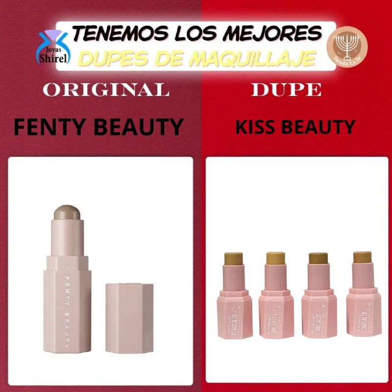 CORRECTOR EN BARRA CON ACABADO IMPECABLE Y DE LARGA DURACION KISS BEAUTY (DUPE DE FENTY BEAUTY)