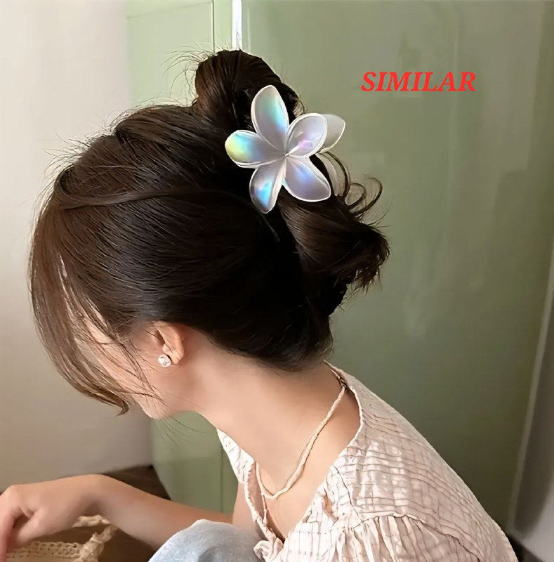 GANCHO PARA EL CABELLO DE PINZA DE FLOR HAWAIANA, PINZAS DE SUJECION FUERTE, ACCESORIO PARA EL CABELLO 8CM, PAQUETE 12UND