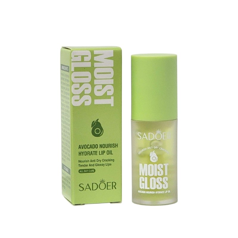 BRILLO LABIAL ACEITE NUTIRTIVO, HIDRATANTE Y REPARADOR DE AGUACATE Y VITAMINA E SADOER 4.5G