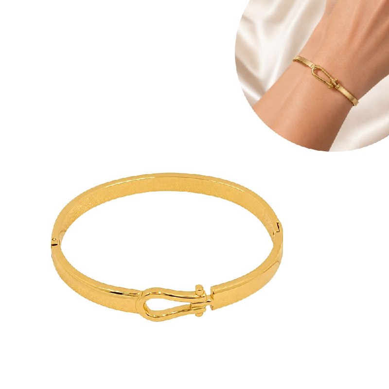 PULSERA DE ENCHAPE PARA DAMA 6.5CM