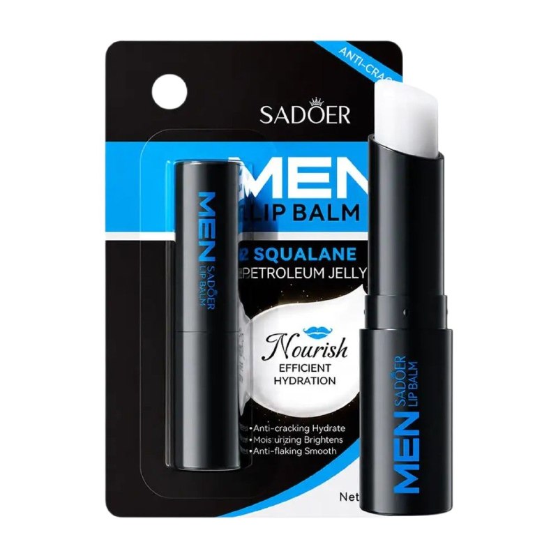 BAL SAMO LABIAL HIDRATANTE CON VASELINA Y ESCUALANO PARA CABALLERO SADOER 2.7G