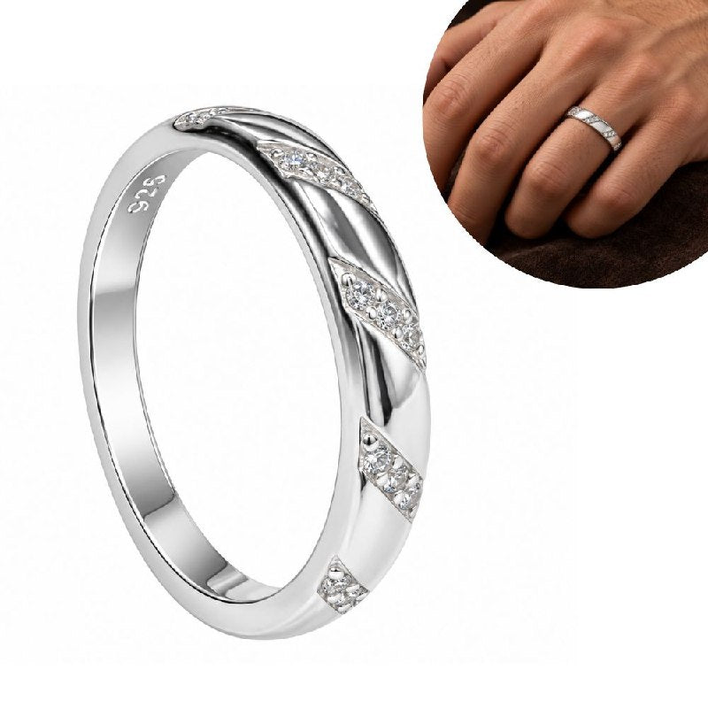 ANILLO DE PLATA 9.25 PARA HOMBRE DE MATRIMONIO 3.6G