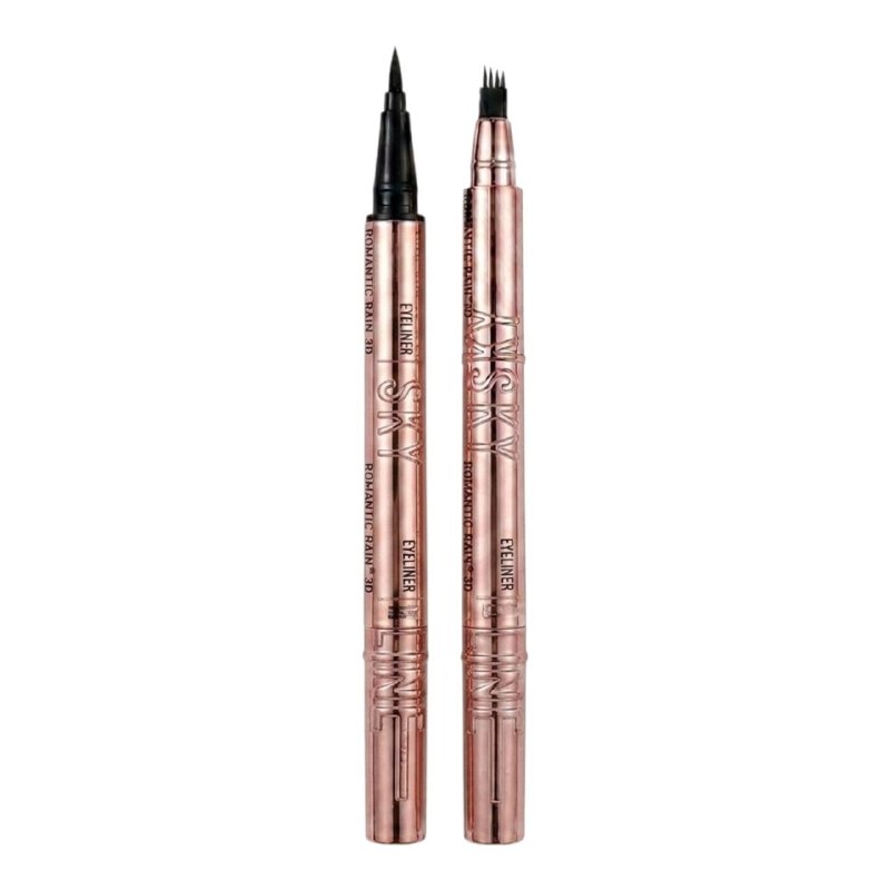 DELINEADOR DE OJOS Y CEJAS 2 EN 1 RESISTENTE AL AGUA ROMANTIC RAIN (DUPE DE MAYBELLINE)