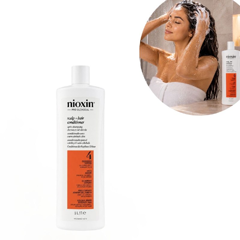 ACONDICIONADOR REVITALIZANTE, DENSIFICADOR E HIDRATANTE PARA CABELLO TEÑIDO NIOXIN 1000ML