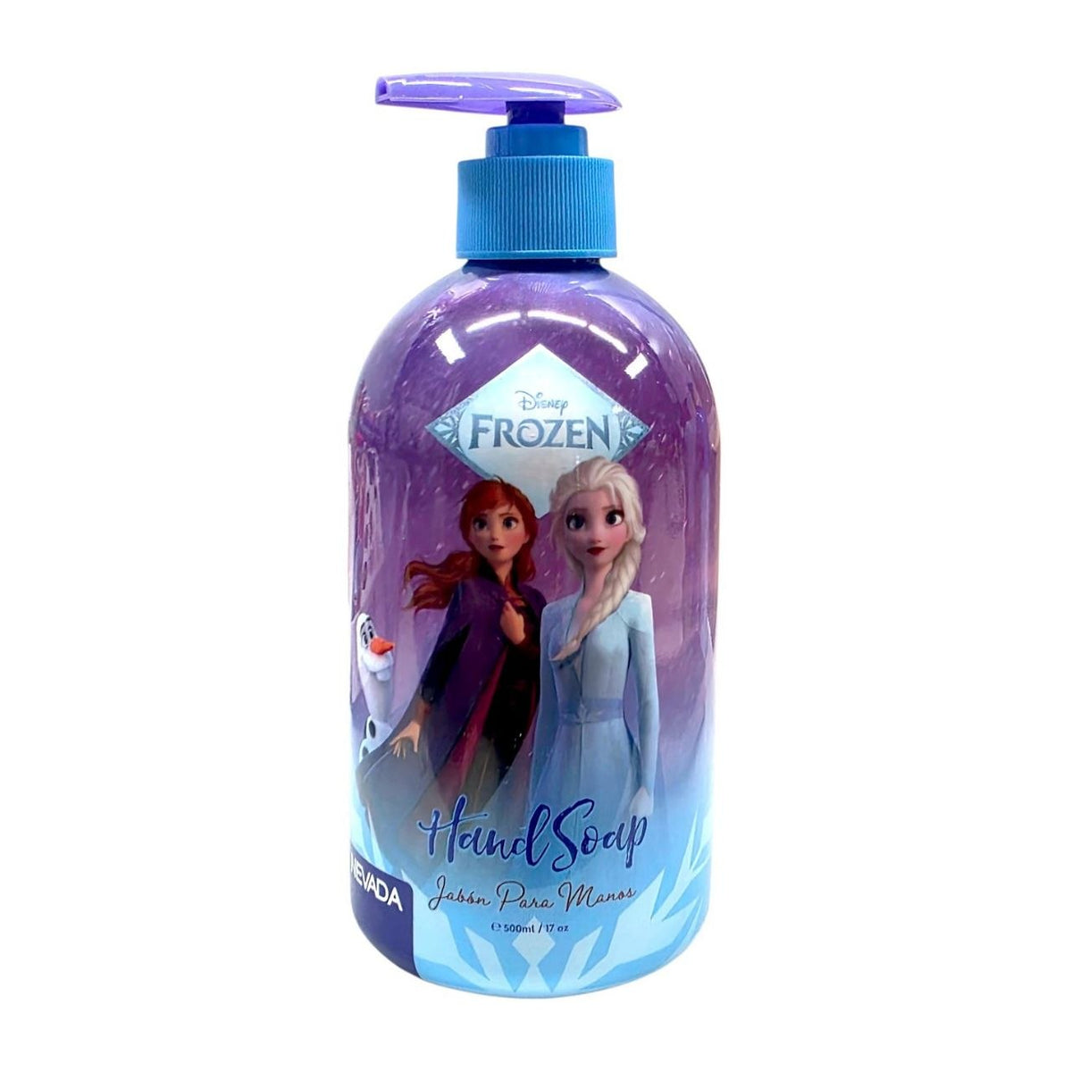 JABÓN LÍQUIDO PARA MANOS DISNEY FROZEN CON DISPENSADOR 500ML