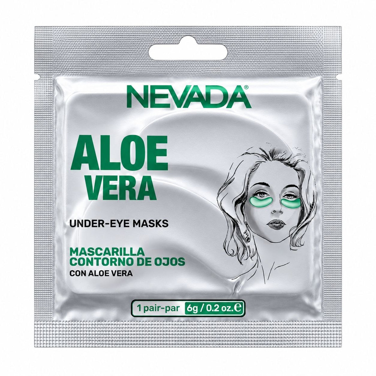 PARCHES DE OJOS HIDRATANTES CON EXTRACTO DE ALOE VERA NEVADA 6G