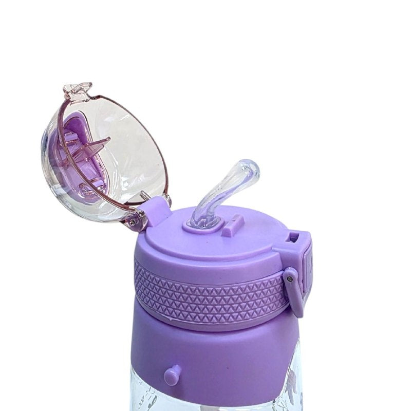 BOTE DE AGUA INFANTIL ERGONOMICA CON DISEÑO DE ANIMALES GENIAL 600ML