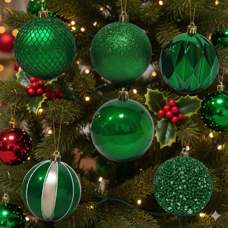 DECORACION ADORNO NAVIDEÑO PAQUETE DE 24 BOLAS DECORATIVAS, 8CM 49X64X49  IDEALES PARA DARLE UN TOQUE UNICO A TU ARBOL DE NAVIDAD