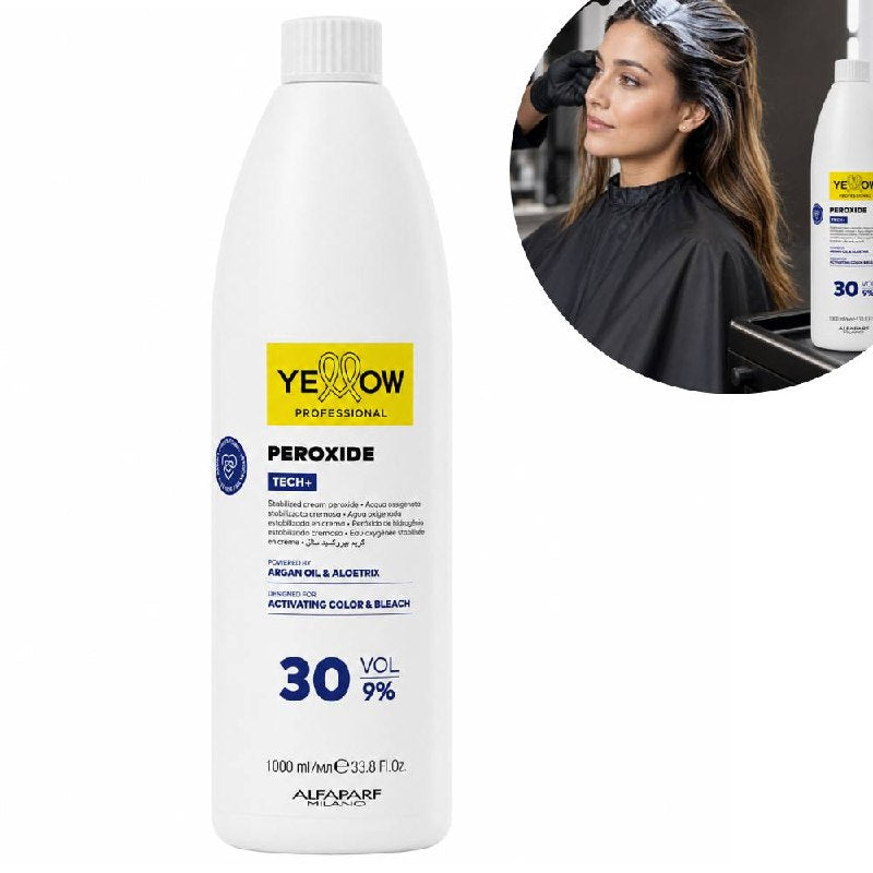 PERÓXIDO EN CREMA COLOR 30 VOLÚMENES 9% OXIDANTE YELLOW PROFESSIONAL 1000ML 1 UND