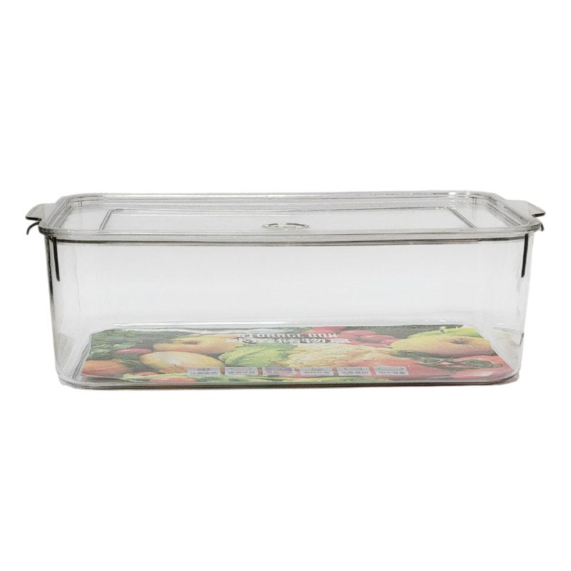 ORGANIZADOR RECIPIENTE DE ACRILICO TRNSPARENTE PARA ALIMENTOS STORAGE BOX 9X21X30CM