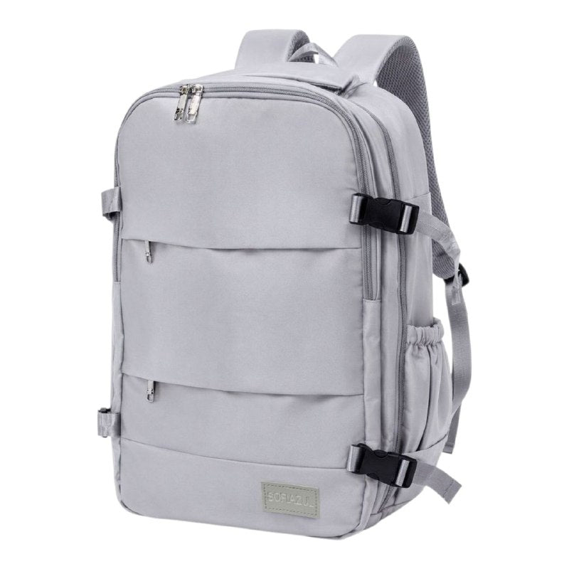 MOCHILA DE VIAJE CON COMPARTIMIENTO PARA LAPTOP Y CALZADO SOFIAZUL 31X35X20CM