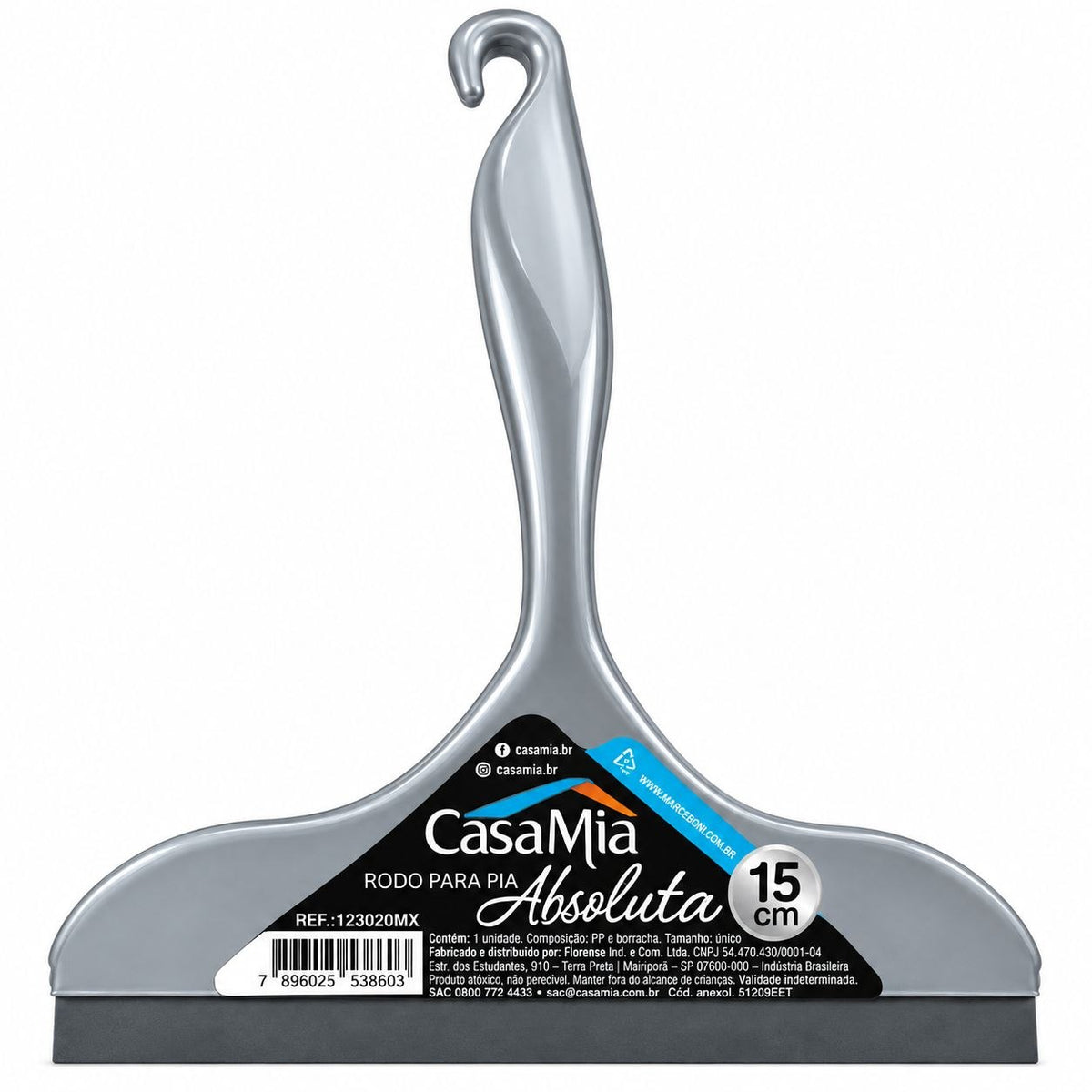 LIMPIADOR MULTIUSO CON BORDE DE GOMA CASAMIA 15CM