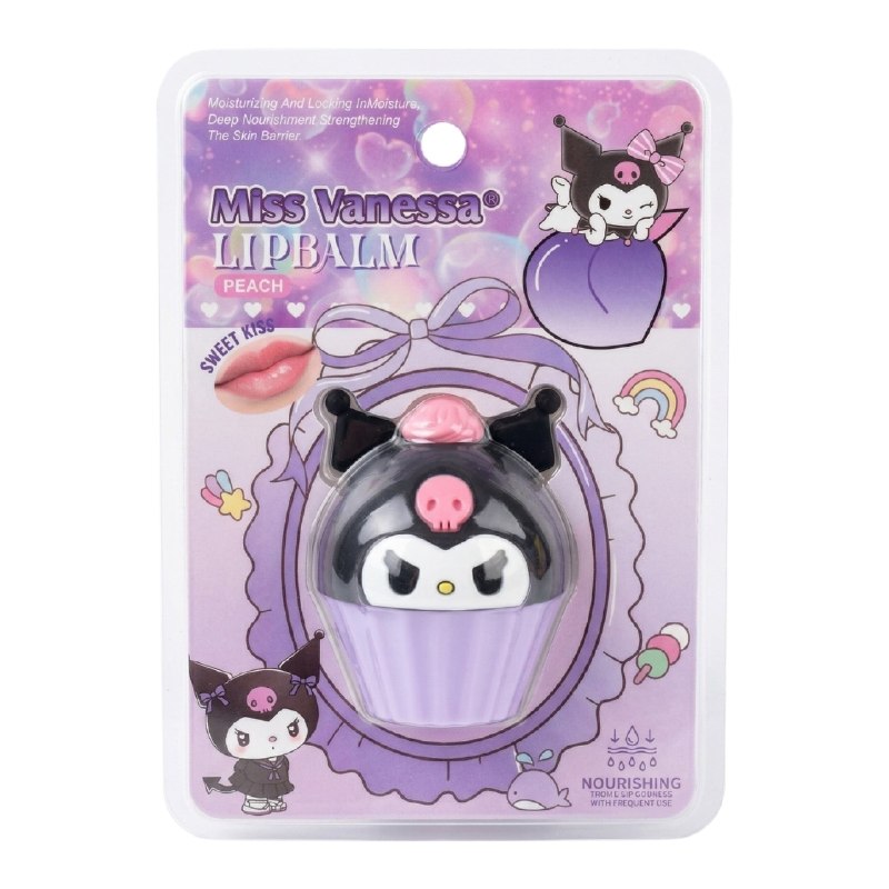 BALSAMO LABIAL HIDRATANTE DE DURAZNO DE KUROMI MISS VANESSA 10G