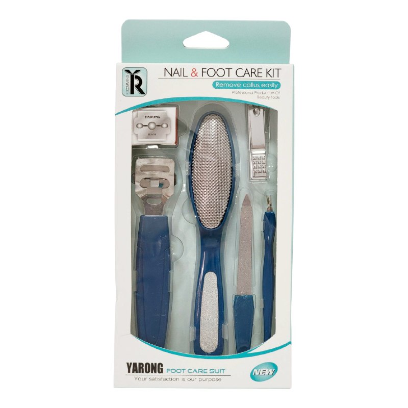 SET DE PEDICURA DE 6  PIEZAS PARA CUIDADO DE UÑAS Y PIES, ESTE KIT COMPLETO REUNE LAS HERRAMIENTAS ESENCIALES PARA MANTENER UÑAS Y PIES IMPECABLES 2 COLORES