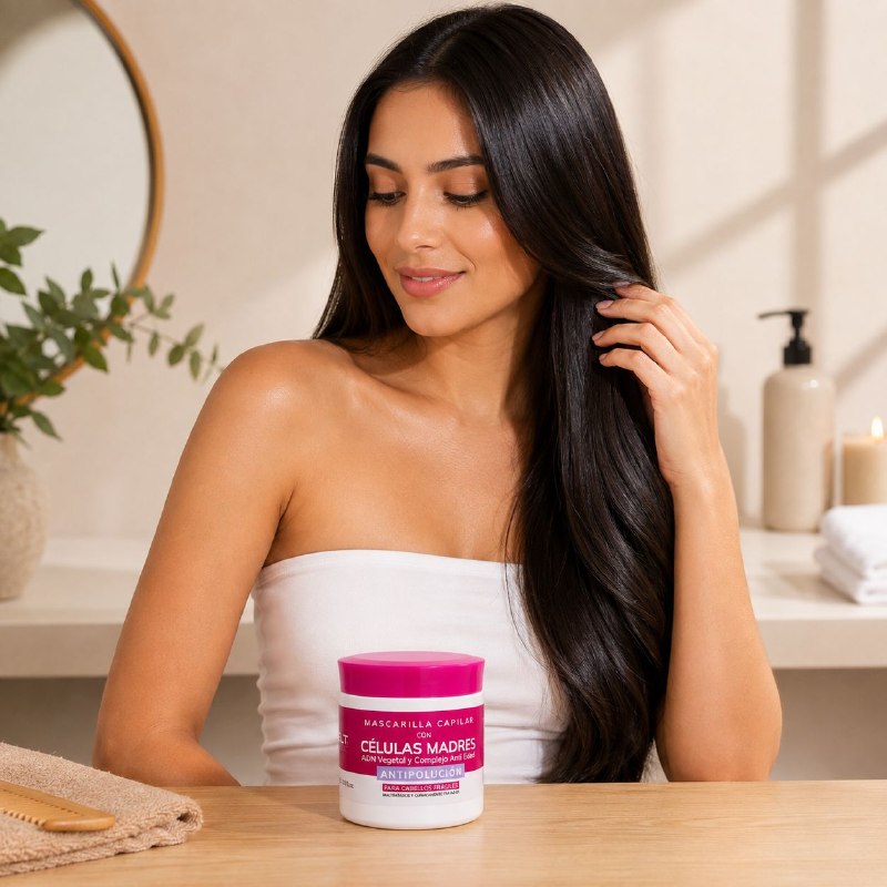 MASCARILLA PARA EL CABELLO REPARADORA CON CELULAS MADRE ADN VEGETAL Y COMPLEJO ANTIEDAD MAXYBELT 400ML