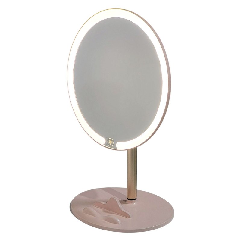 ESPEJO COSMETICO DE MAQUILLAJE LED, TRES NIVELES DE LUZ, LARGA DURACION, PULSASION LARGA, 2 COLORES