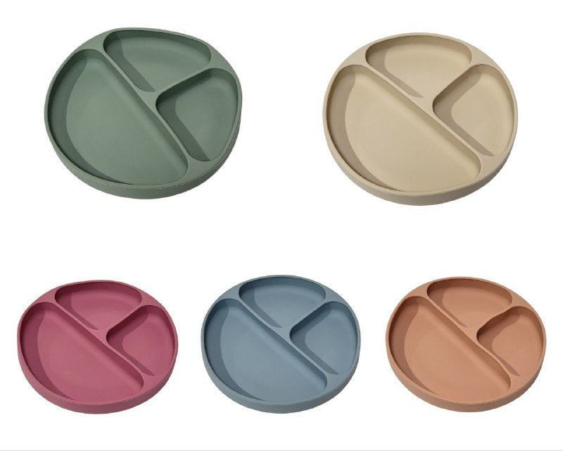 PLATO PARA BEBES CON DIVISIONES DE SILICONA PREMIUM BPA