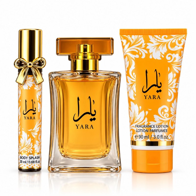 SET MYSTICAL YARA EDP 20ML, BODY LOTION 90ML, SPLASH 50ML (M) (AROMA SIMILAR LATTAFA YARA TOUS)