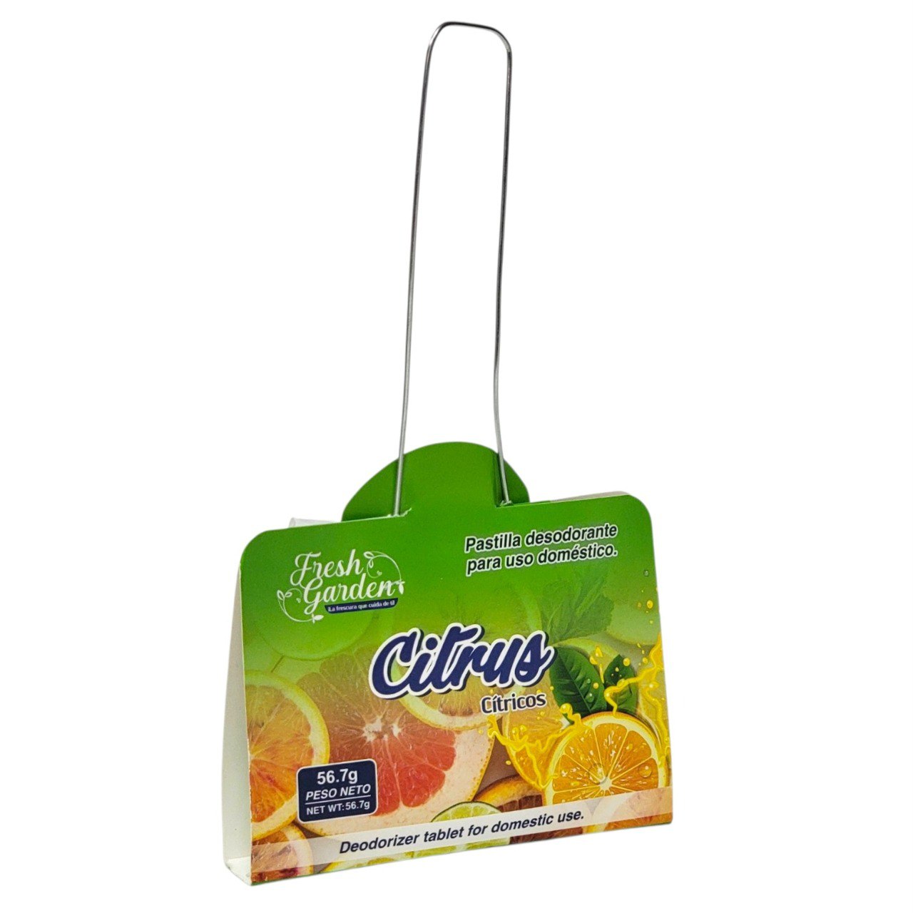 AMBIENTADOR EN PASTILLA PARA BAÑO CON OLOR A CITRICOS 56.7G FRESH GARDEN
