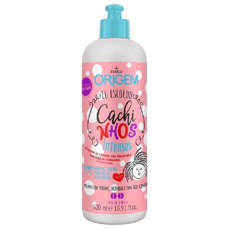CREMA ACTIVADORA DE RIZOS CON ACEITE DE ARGAN Y ALOE VERA NAZCA ORIGEM 500ML