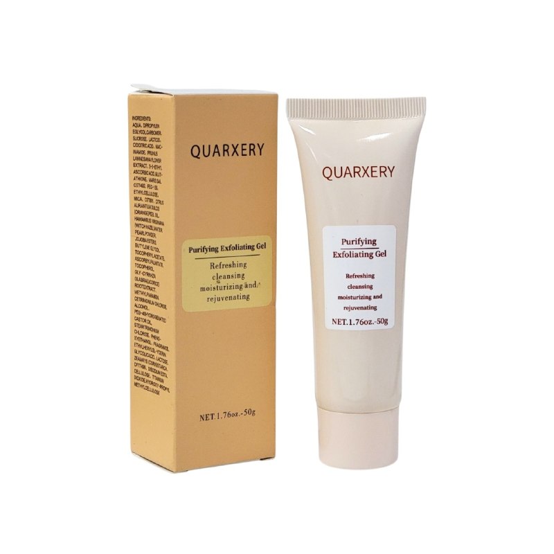 EXFOLIANTE FACIAL EN GEL REFRESCANTE Y REJUVENECEDOR CON JOJOBA Y VITAMINA E QUARXERY 50G