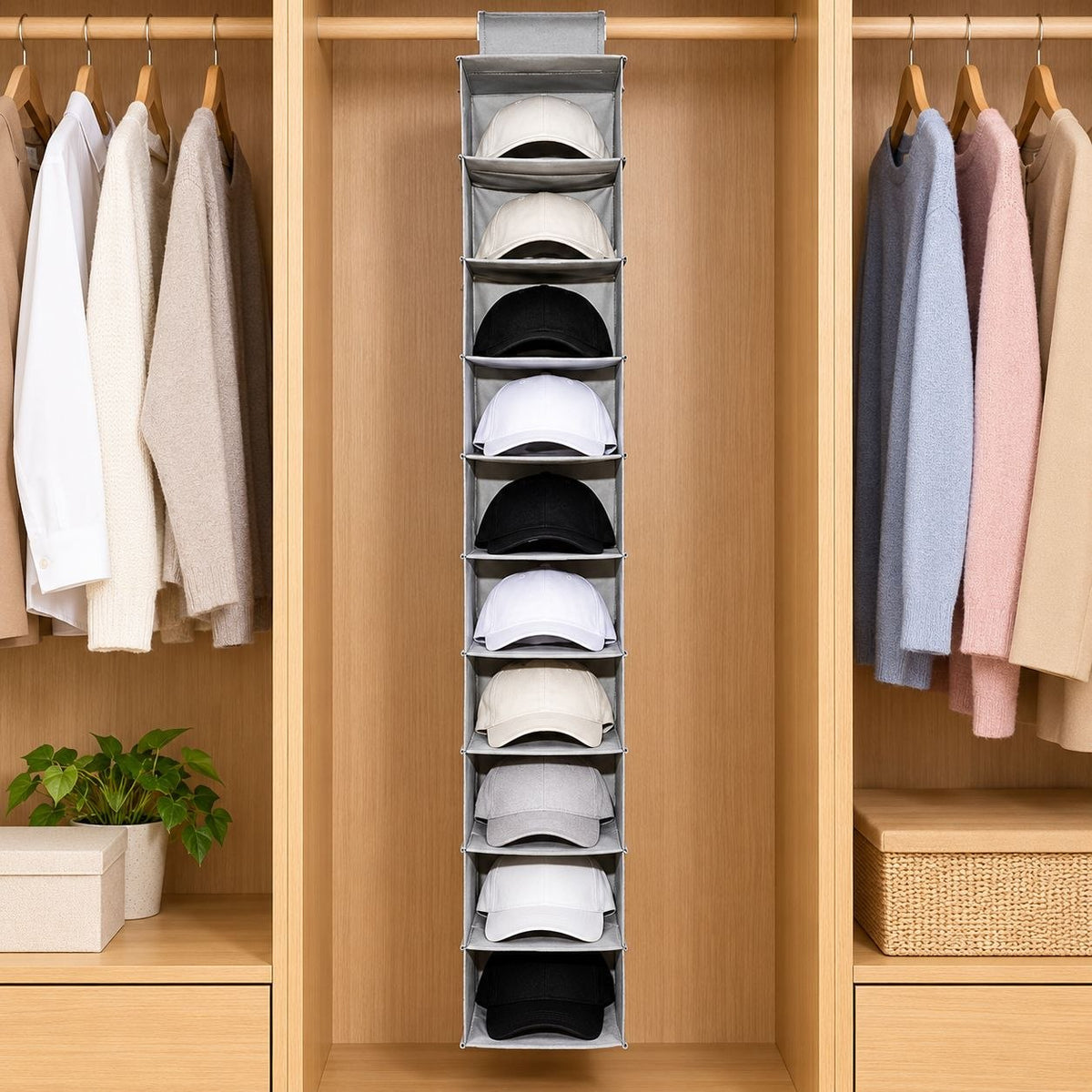 ORGANIZADOR COLGANTE MULTIUSOS PLEGABLE PARA ARMARIO MNT IMPLEMENTS (30X15X120CM)