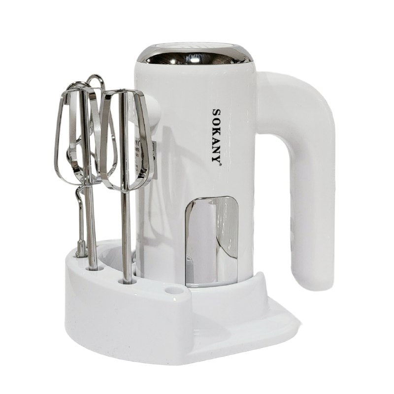 MAQUINA BATIDORA DE MANO, 500W DE POTENCIA, 5 VELOCIDADES AJUSTABLESM FACIL DE USAR SOKANY SK-02025