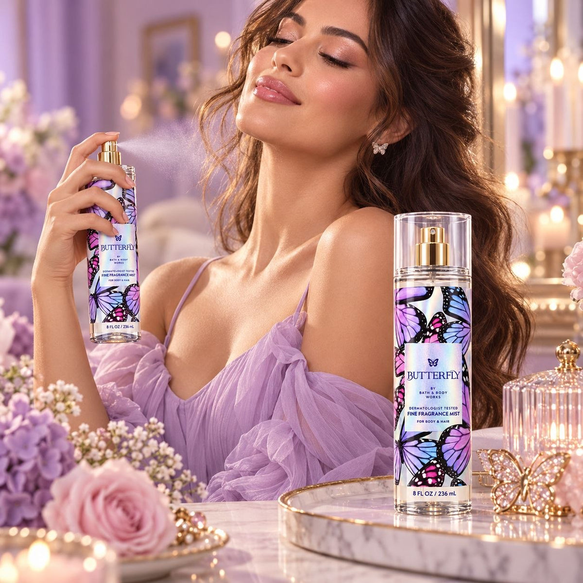 BATH & BODY WORKS SPLASH BUTTERFLY FINE 236ML (M)