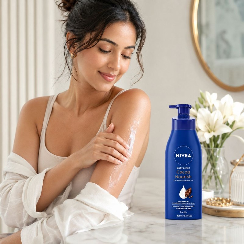 CREMA CORPORAL DE HIDRATACION PROFUNDA CON MANTECA DE CACAO Y ACIDO HIALURONICO NIVEA 400ML