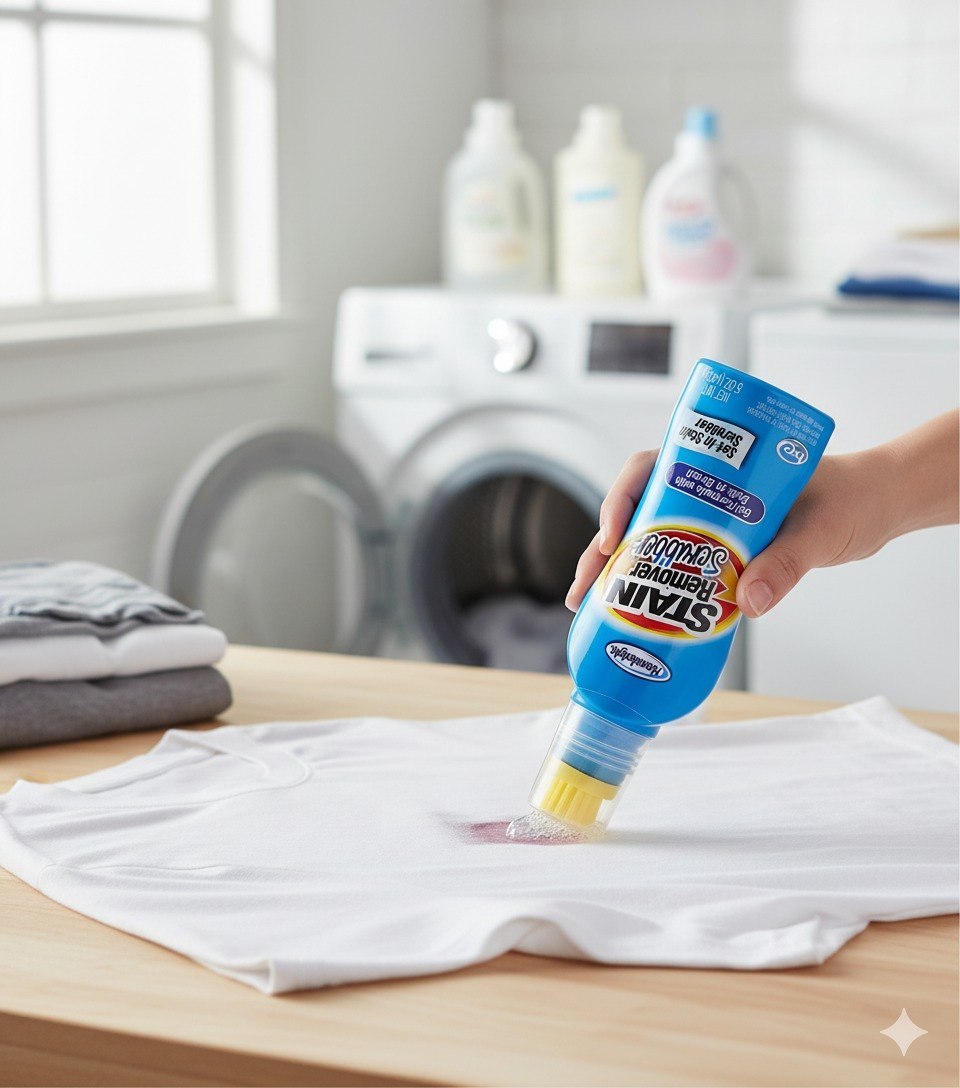 GEL REMOVEDOR QUITA MANCHAS PROFUNDAS CON CEPILLO INCORPORADO HOMEBRIGHT 142G