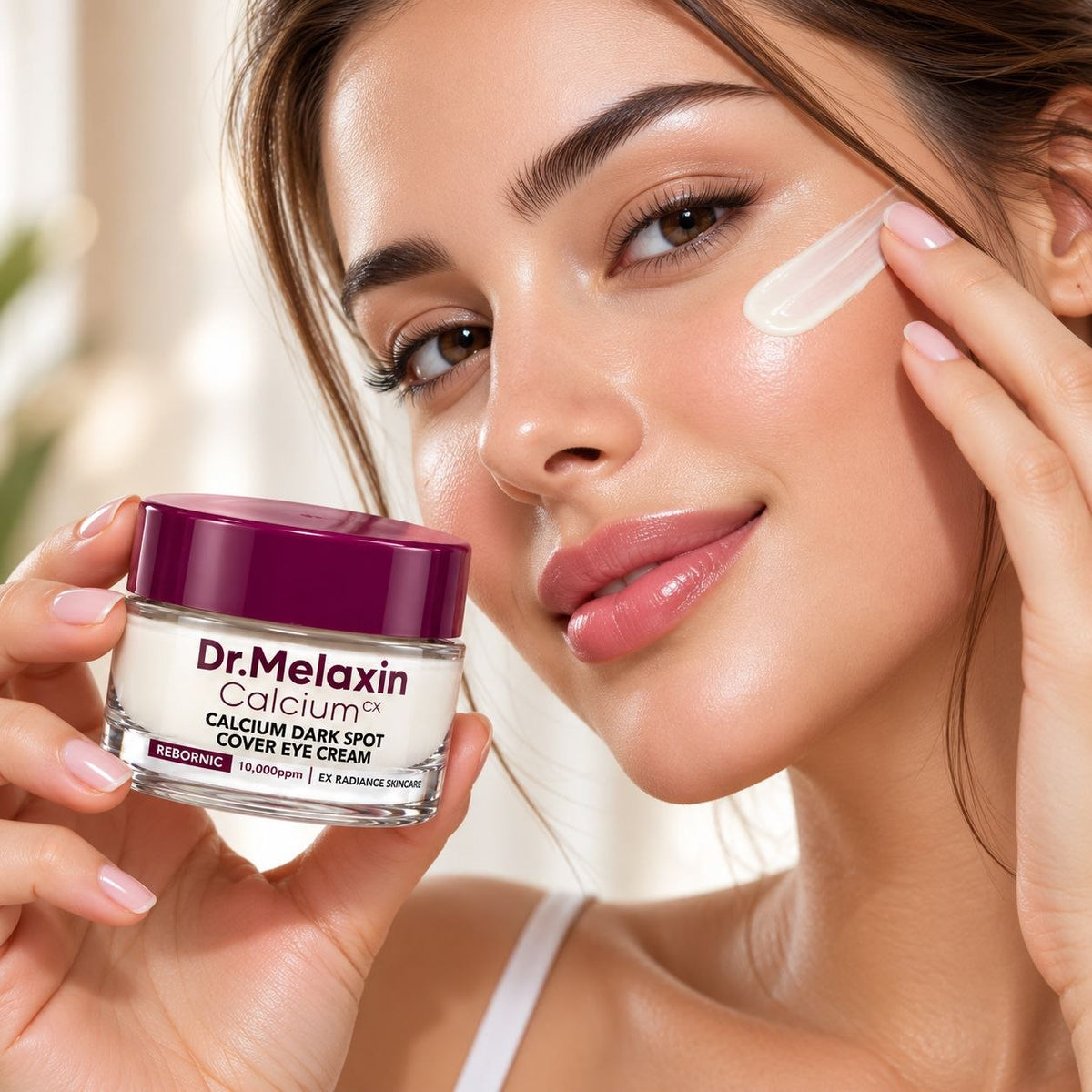 CREMA PARA EL CONTORNO DE OJOS CALCIUM CX REBORNIC 10,000PPM DR.MELAXIN 15G