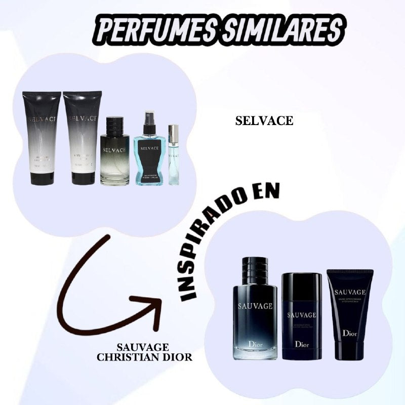 SET SELVACE EDP 100ML, EDP 15ML, BODY MIST 100ML, SHOWER GEL 150ML, AFTER SHAVE 150ML (H)