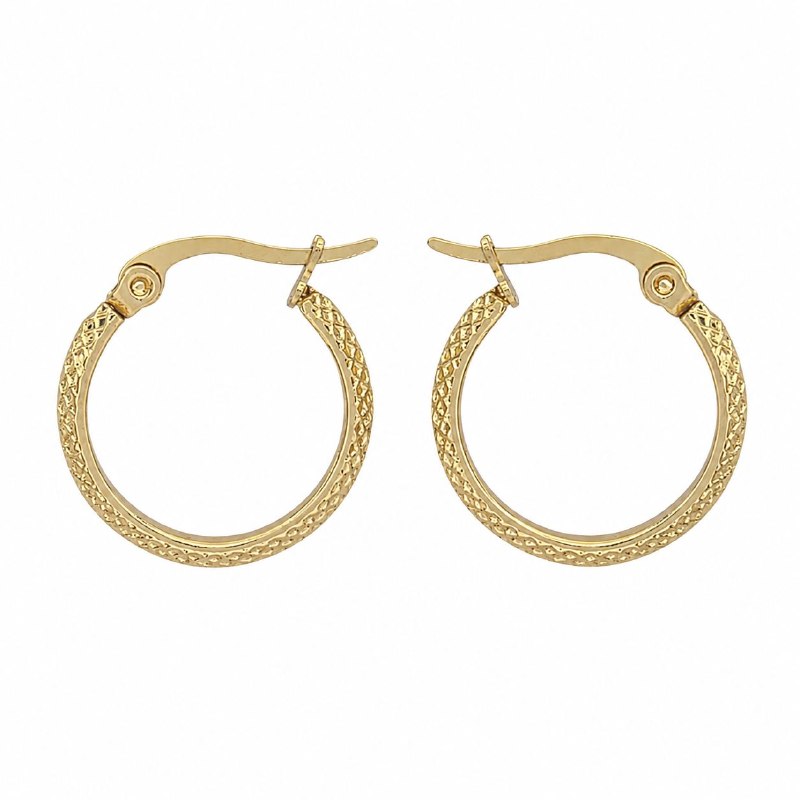 ARGOLLAS DE ENCHAPE PARA DAMA 1.8CM