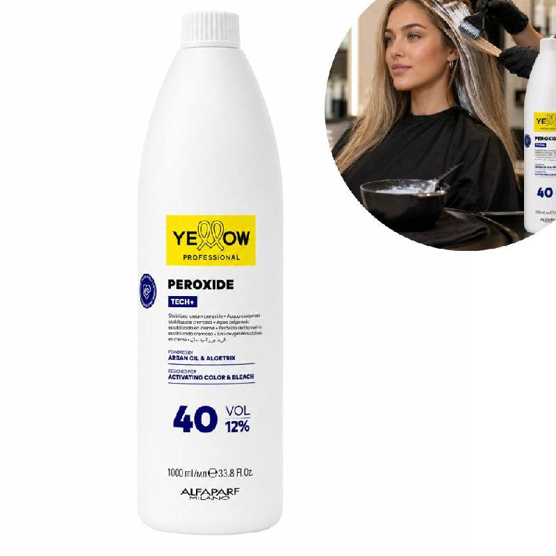 PERÓXIDO EN CREMA COLOR 40 VOLÚMENES 12% OXIDANTE YELLOW PROFESSIONAL 1000ML 1 UND