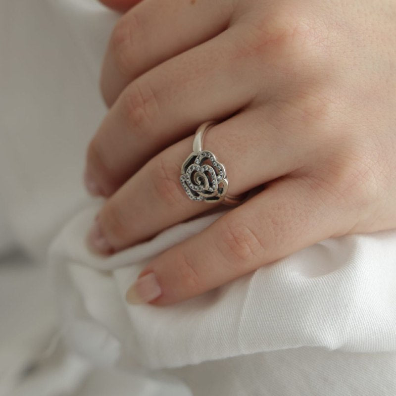 PANI1052 ANILLO FLOR CON CIRCONES PANDORA, PLATA 925