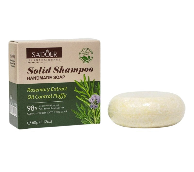 SHAMPOO PARA EL CABELLO EN BARRA ARTESANAL DE ROMERO SADOER 60G
