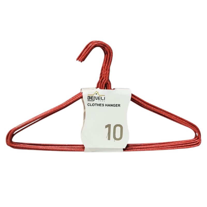 SET DE GANCHOS PARA ROPA METALICOS DE 10PCS BENELI HOME