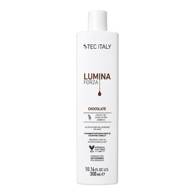 TRATAMIENTO CAPILAR INTENSIFICADOR DE COLOR PARA CABELLO CASTAÑO Y CHOCOLATE TEC ITALY 300ML