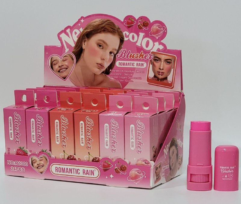 BLUSH EN BARRA DE ACABADO FRESCO Y NATURAL ROMANTIC RAIN