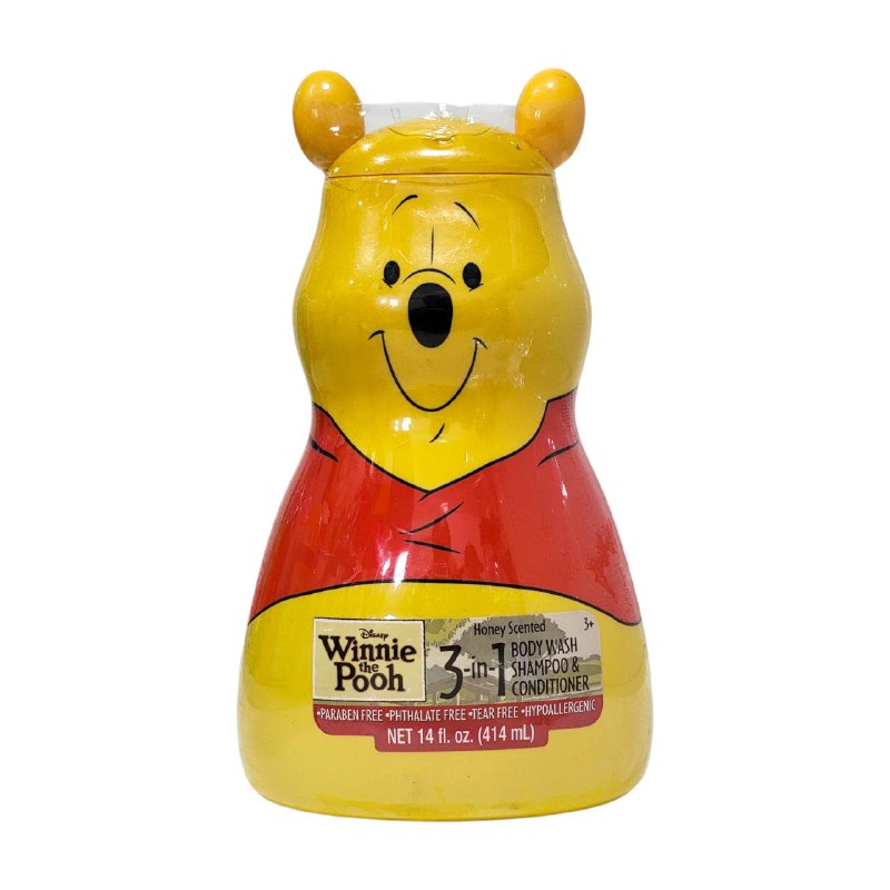 SHAMPOO PARA NIÑOS 3 EN 1 AROMA A UVA DISNEY WINNIE THE POOH 414ML