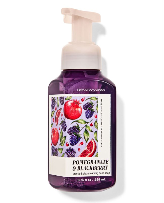 BATH & BODY WORKS JABON DE MANOS SUAVE Y LIMPIO POMEGRANATE & BLACKBERRY 259ML