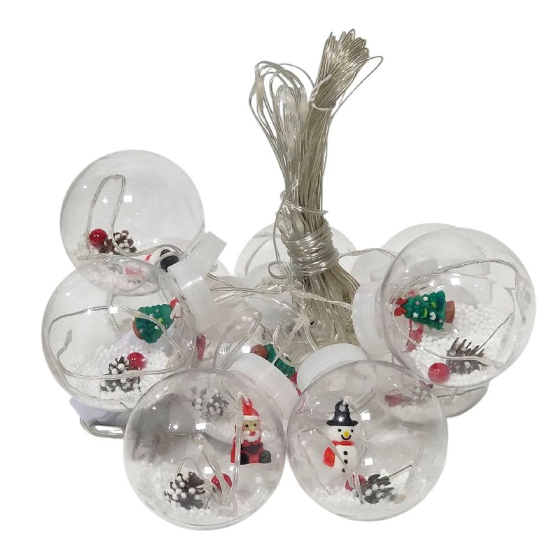 LUCES DECORATIVAS NAVIDEÑAS CORTINA DE LUZ LED DE 10 COLGANTES, PERFECTA PARA INTERIORES Y EXTERIORES, LUZ AMARILLA 23.5X16X16.5CM