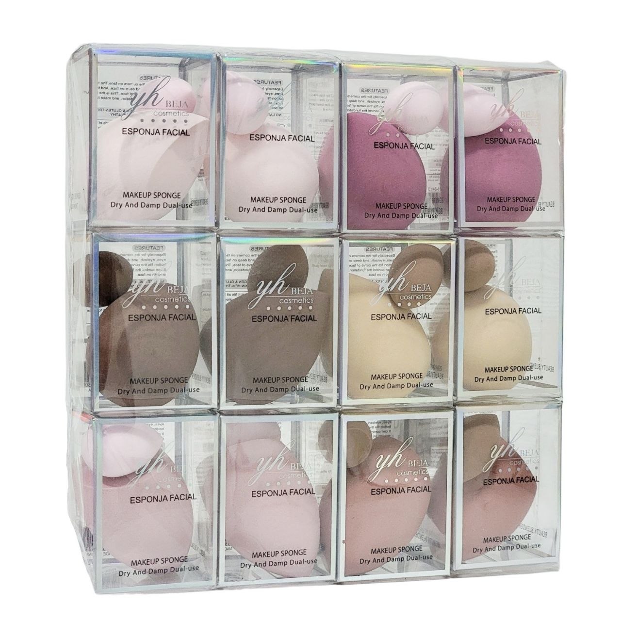 ESPONJA FACIAL SE ADAPTA A LOS OJOSLAS PESTAÑAS Y LAS ZONAS PROFUNDAS DEL ROSTRO YH BEJA COSMETICS