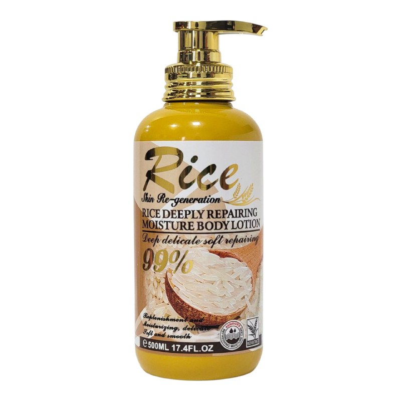 CREMA CORPORAL HUMECTANTE REGENERADORA Y REPARADORA CON EXTRACTO DE ARROZ NATURAL  FRUIT OF THE WOKALI 500ML