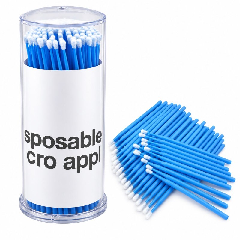 APLICADORES MICRO DESECHABLES PARA BELLEZA DE PRECISION PARA PESTAÑAS, CEJAS Y MANICURA 2 TAMAÑOS