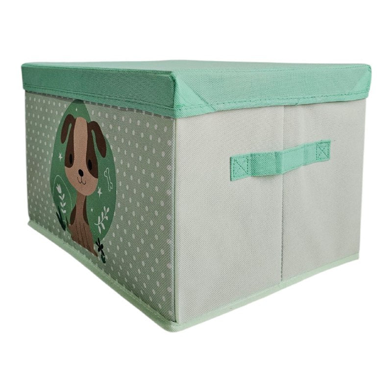 ORGANIZADOR CAJA DE ALMACENAMIENTO MULTIUSOS PARA NIÑOS DE TELA CON INTERIOR REFORZADO 25X30X40CM