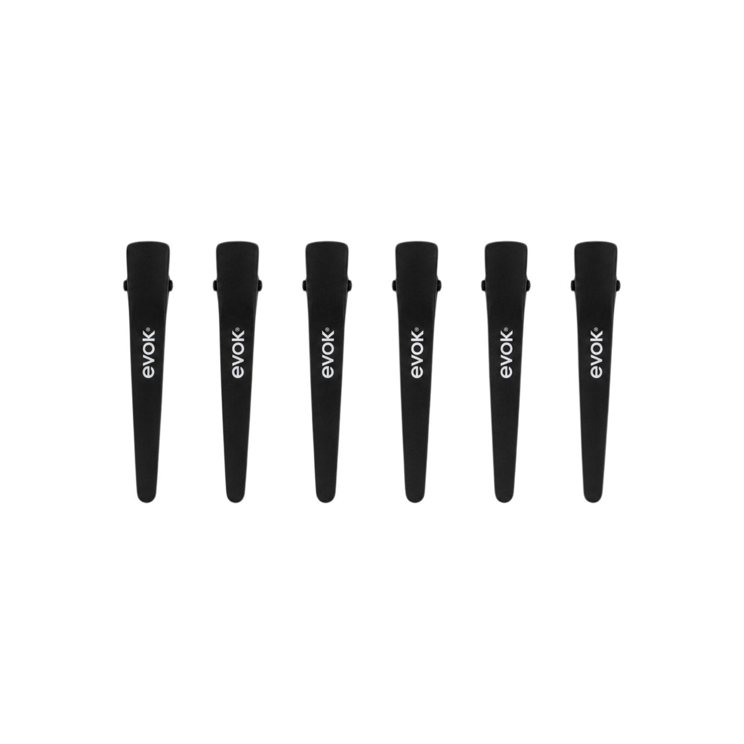 GANCHO CLIPS PARA EL CABELLO DE AGARRE PERFECTO ANTIDESLIZANTE SUAVE EVOK 6 PIEZAS