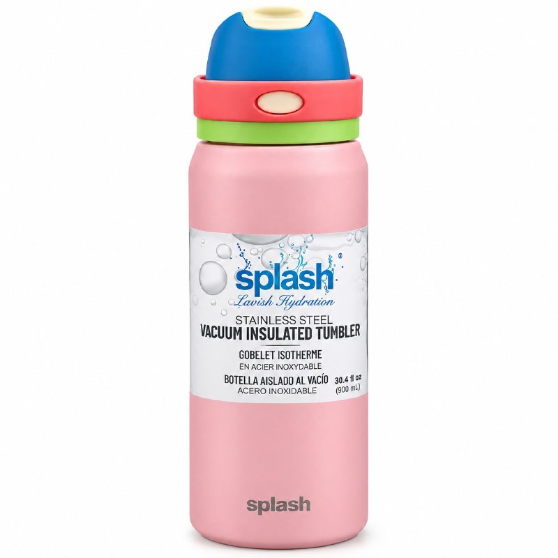 BOTE TERMICO DE ACERO INOXIDABLE SPLASH 900ML