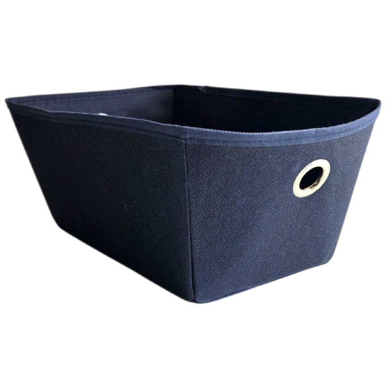 ORGANIZADOR CAJA DE ALMACENAMIENTO CESTA DE TELA CON ASA MULTIFUNCIONAL CLOSET ESSENTIALS 29X19X12.7CM