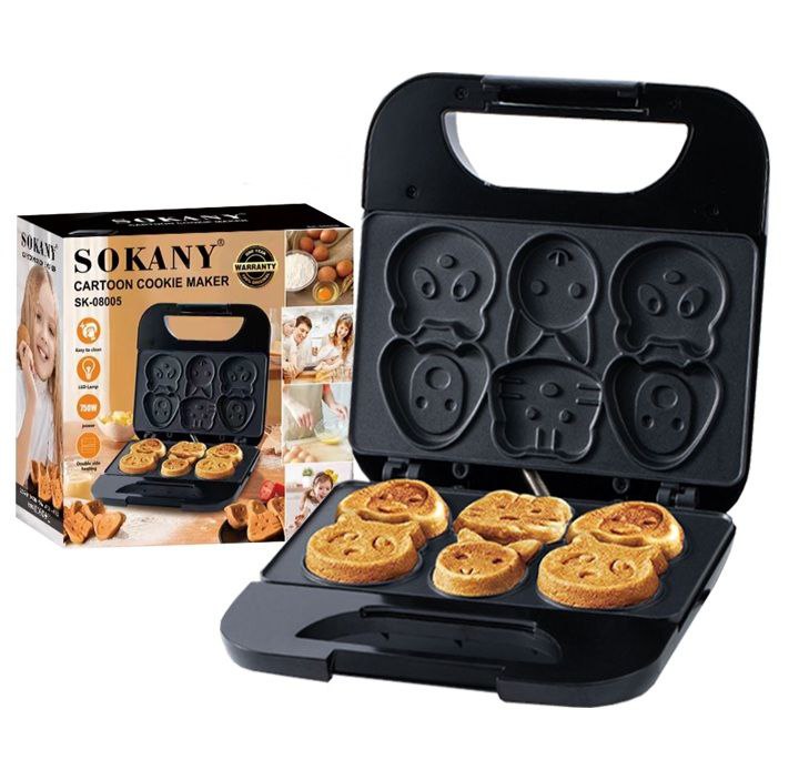 MAQUINA PARA HACER GALLETAS EN FORMA DE ANIMALES SK-08005 SOKANY 23X23CM